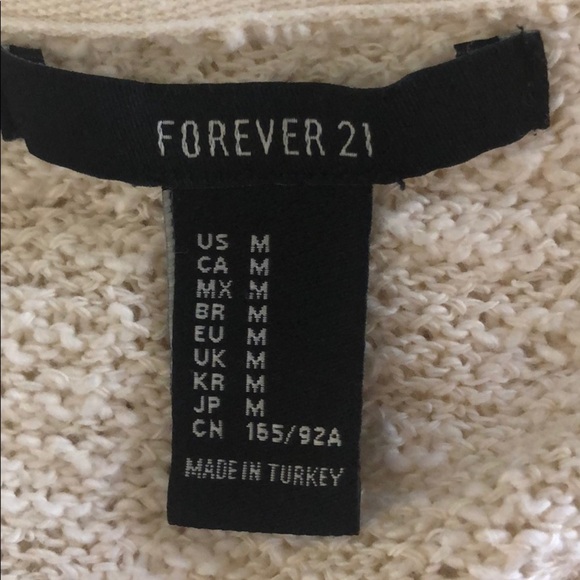 Forever 21 soft cream knit top - Picture 10 of 11